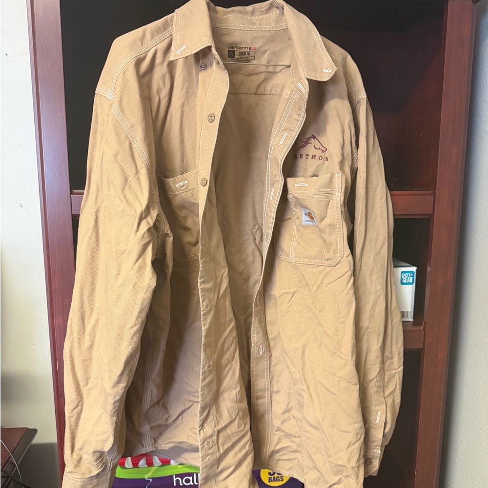 Carhartt Tan Men's FR shirt